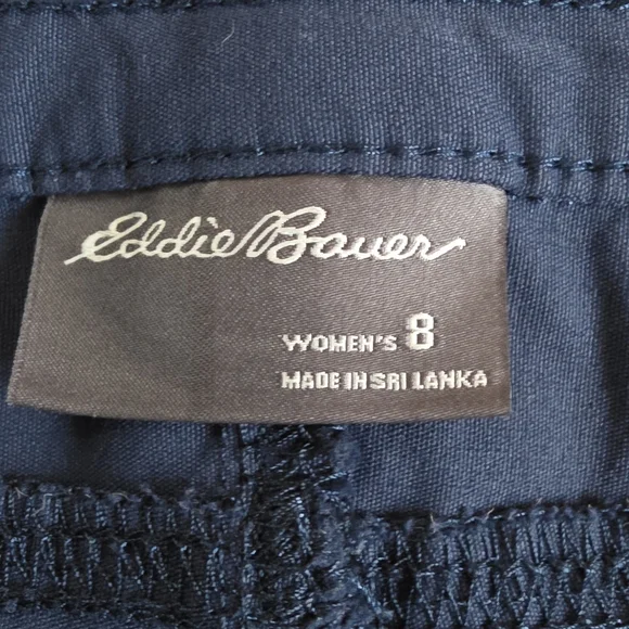 Eddie Bauer Women's Blue Cargo Shorts - Picture 3 of 3
